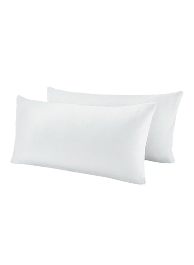 Tchibo Pack Of 2 Jersey Pillow Cover cotton White 80 x 40cm  - Image 1