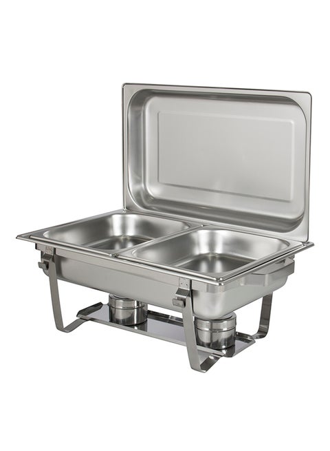 Chafing Dish Buffet Silver Double