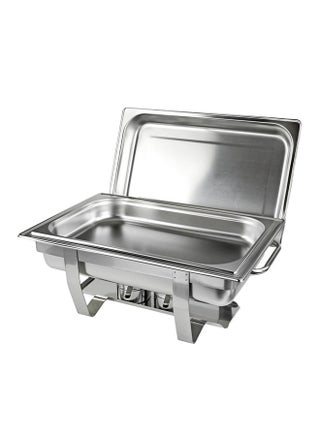 Chafing Dish Buffet Stainless Steel Rectangular  22.5x14x11.5 cm Silver Single - v1543307329/N18636082A_1