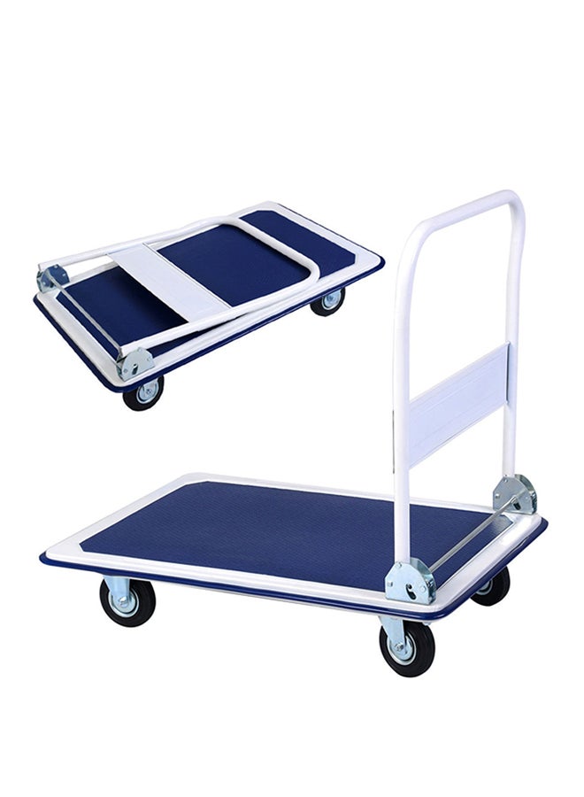 ROBUSTLINE Foldable Platform Trolley Blue/White 40x38x102centimeter