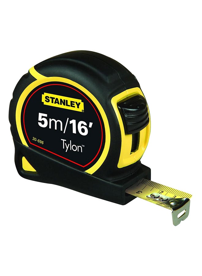 Stanley Tylon Matt Finished Measuring Tape Black/Yellow 5meter Black/Yellow 5meter - Image 1