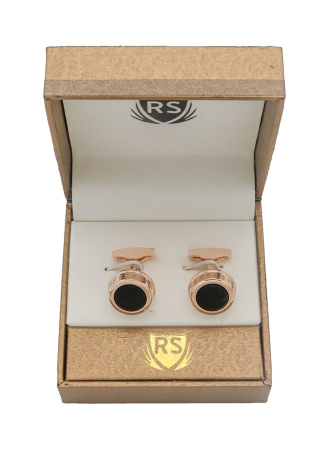 RS - Steel Round Cufflinks - Image 1