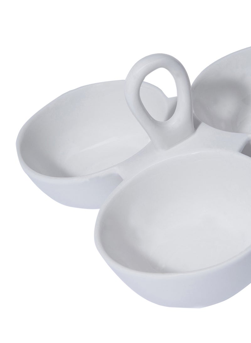 SYMPHONY 3-Piece Division Bowl White 9.5cm - Image 2
