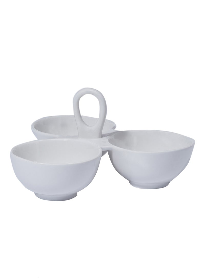 SYMPHONY 3-Piece Division Bowl White 9.5cm - Image 1