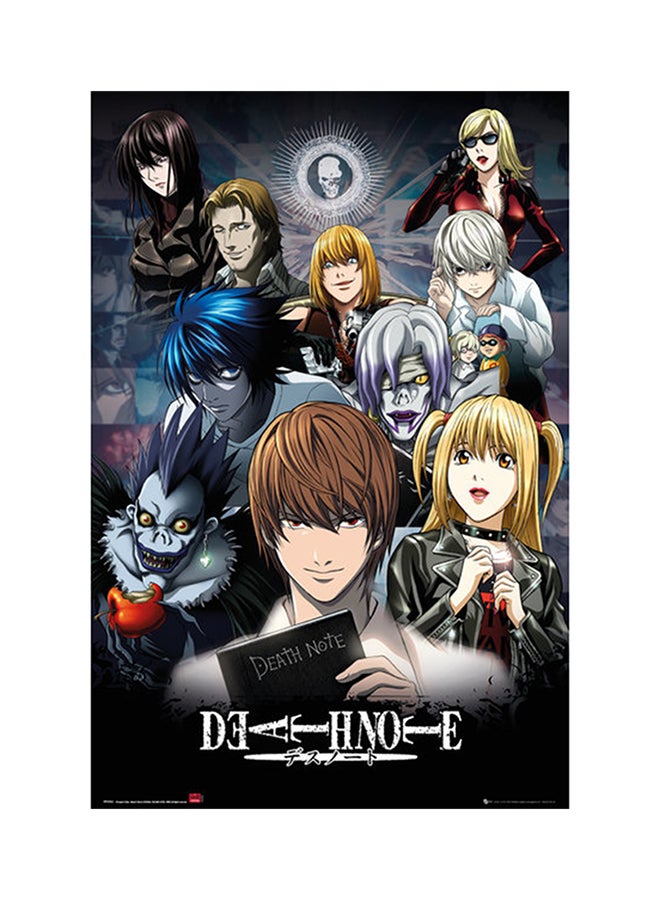GB Eye - Death Note Collage Maxi Poster Black/Blue/Red - Image 1