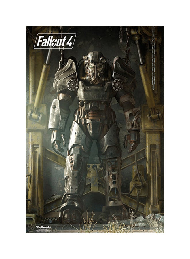 Affiche Maxi Fallout 4 Nuka Cola - 61x91.5cm - Papier 150g/m², Couleurs Vives - Décoration Geek, Gaming, Bureau