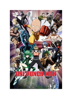 One Punch Man Collage Maxi Poster Black/Green/Red
