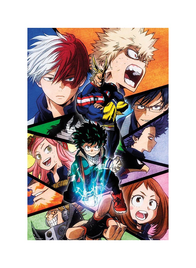 GB Eye My Hero Academia Group Maxi Poster Blue/Orange/Green 24x36inch 
