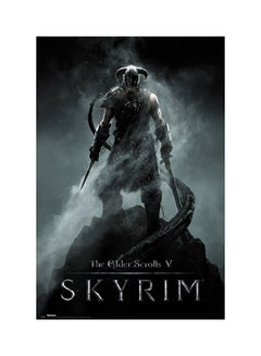 Skyrim Dragonborn Maxi Poster Black/Grey 61x91.5cm