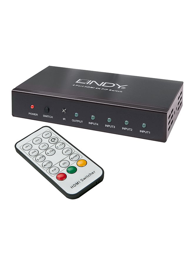 ليندا مفتاح HDMI 4 منافذ 4K - Image 1