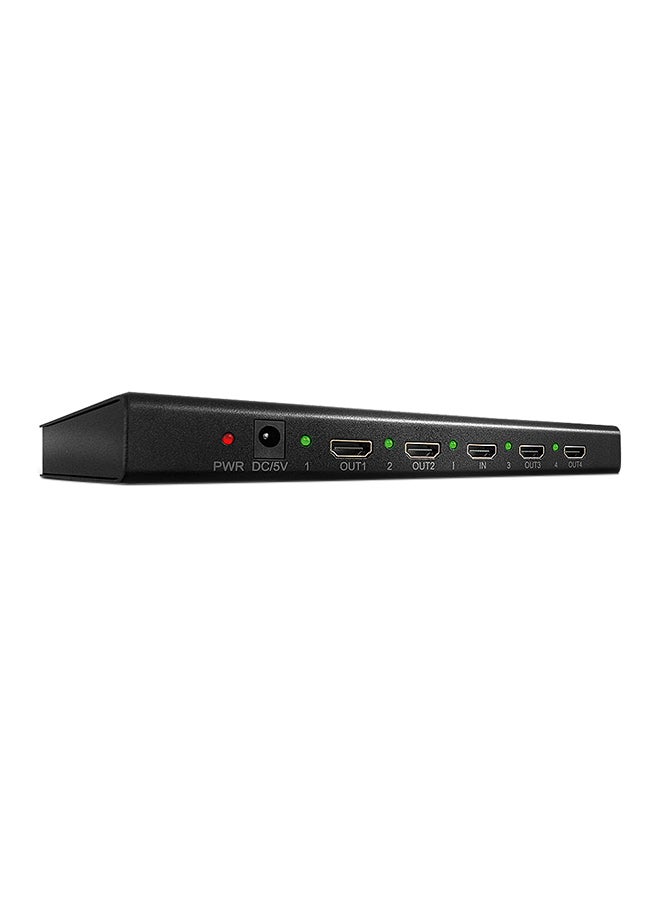 LINDY 4-Port HDMI 2.0 18G Splitter Black - Image 1
