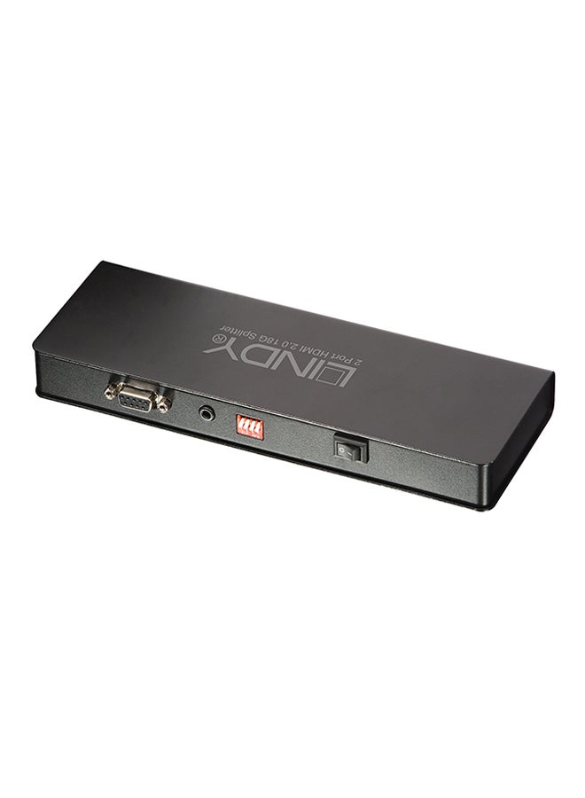 LINDY 4-Port HDMI 2.0 18G Splitter Black - Image 2