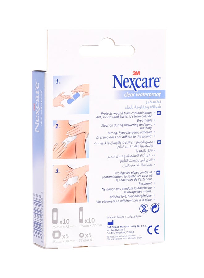 Nexcare 30-Piece Waterproof Clear Bandage  - Image 2