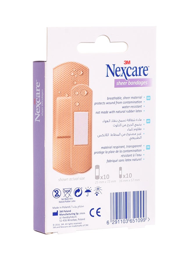 3M 20-Piece Sheer Bandage Box - Image 2