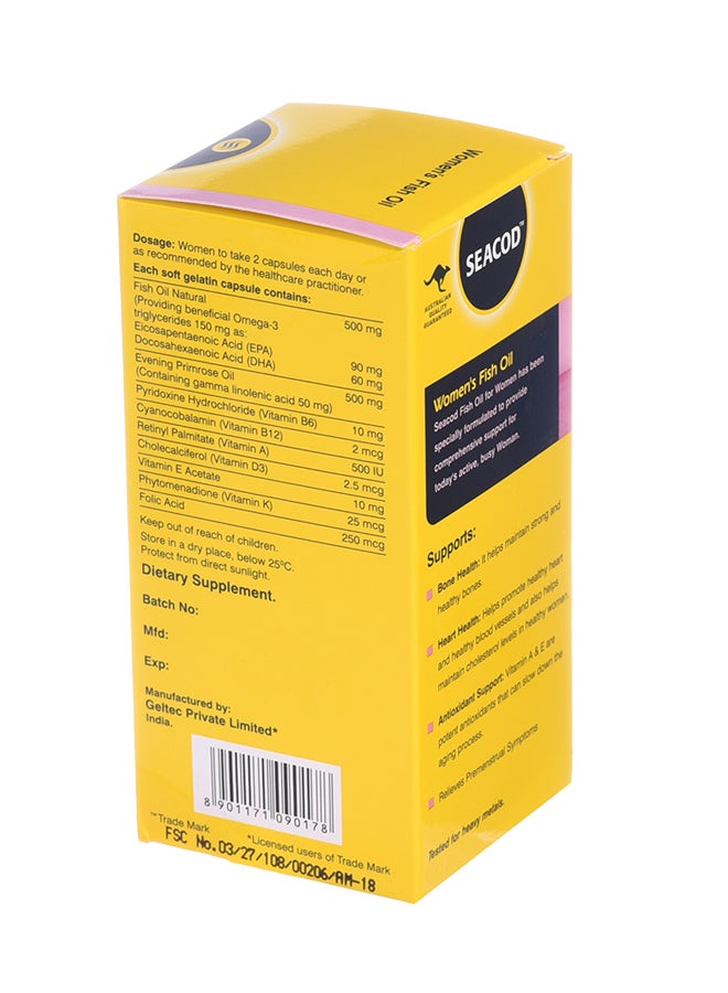 SEACOD Fish Oil - 60 Capsules  - Image 3