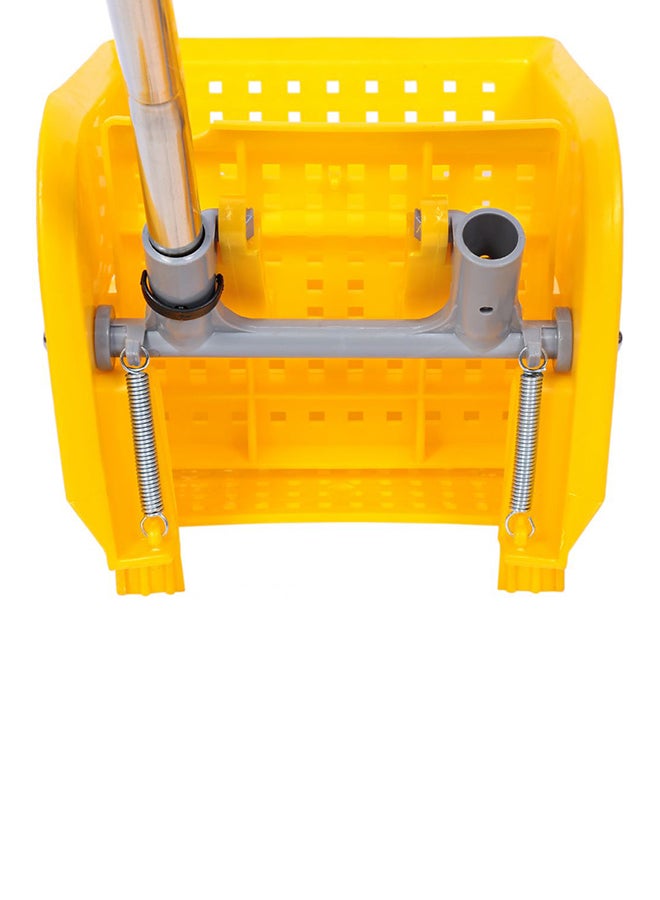 Mop Bucket With Wheel And Wringer Yellow 20Liters  - Image 4