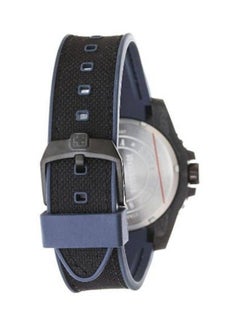 SWISS MILITARY HANOWA Men's Black Carbon Analog Wrist Watch 6-4309.17.003 - 44 mm - Blue/Black  - Image 2