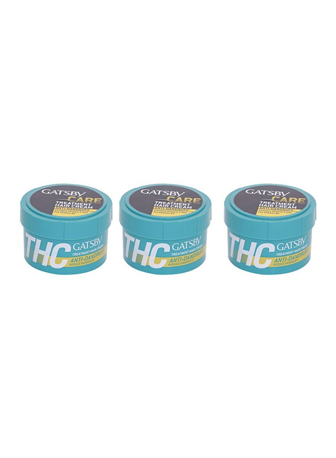 GATSBY 3-Piece Anti Dandruff Treatment Hair Cream 3 x 125grams  - Image 1