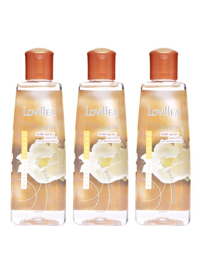 LOVillEA - 3-Piece Bakhour Floral Gelly Cologne 3 x 200ml - Image 1