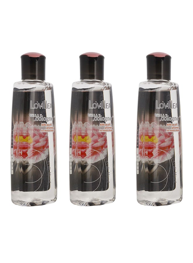 لوفيليا جل كولونيا للجسم واليدين برائحة رويال الزهور 3 x 200ملليلتر - Image 1
