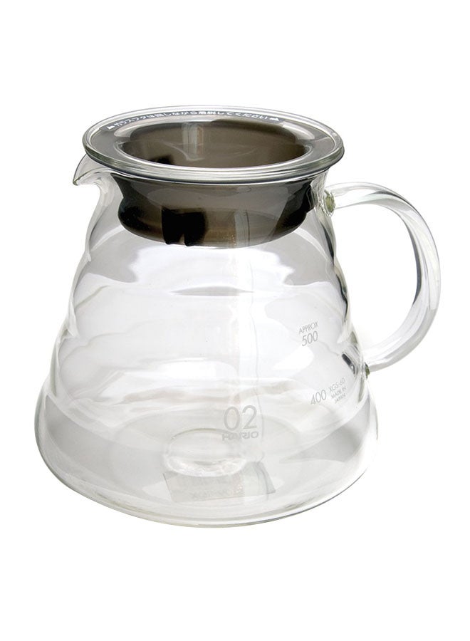 هاريو وعاء تقديم V60 شفاف 145x120x121ملليلتر 