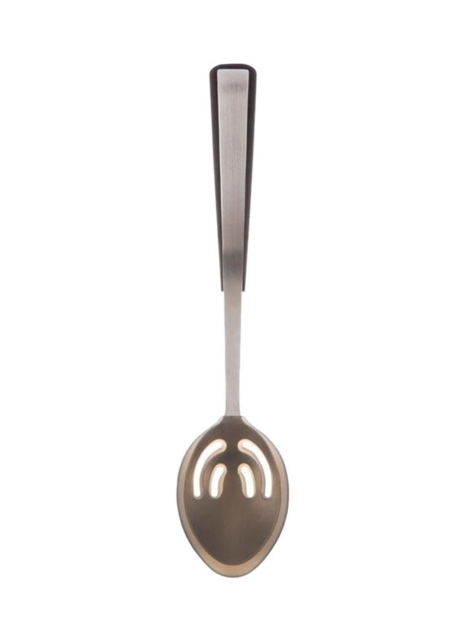 wilko - Stainless Steel Slotted Spoon Silver - Image 1