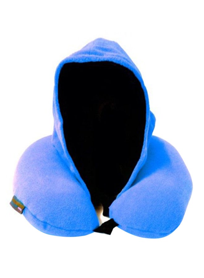 Soft Travel Neck Pillow With Eye Cover And Ear Plugs Blue  - Image 2