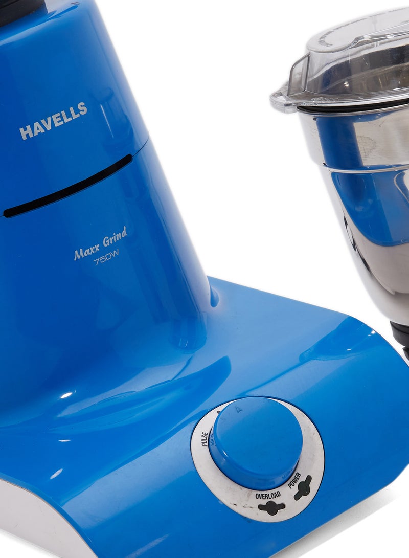 Havells - Maxx Grind Mixer Grinder With 3 Jars 750W 750.0 W MAX750W Blue - Image 1