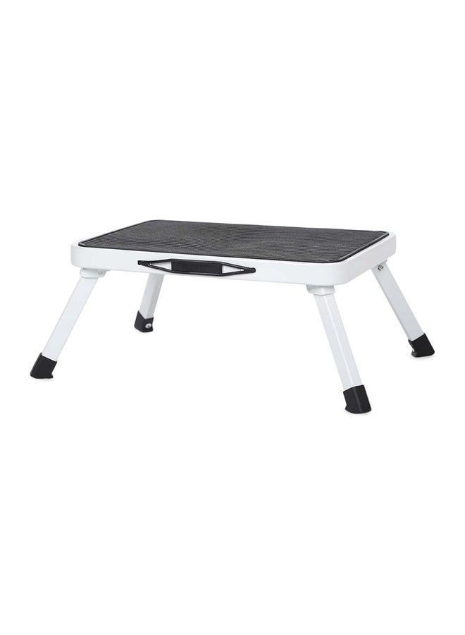 homeworks Portable Step Stool White/Black 32 x 17 x 46centimeter - Image 2