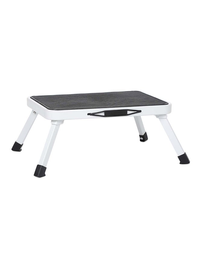 homeworks Portable Step Stool White/Black 32 x 17 x 46centimeter - Image 1