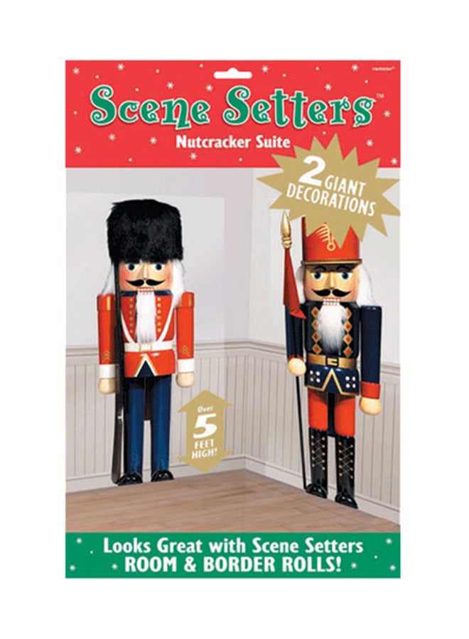 أمسكان طقم تزيين الجدران على شكل كسّار البندق مكوّن من قطعتين