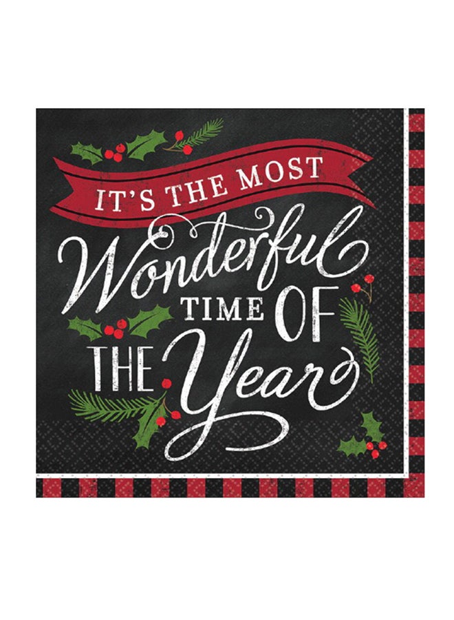 Amscan 36-Piece Its The Most Wonderful Time Of The Year Tissue Set