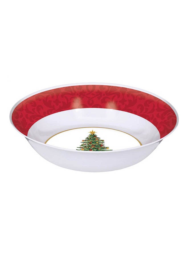 أمسكان وعاء كلاسيكي من الميلامين بنقشة شجرة 13بوصة