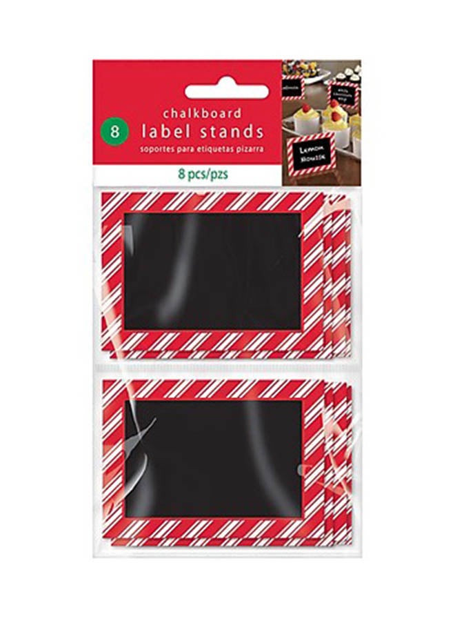 Amscan 8-Piece Chalkboard Label Stand