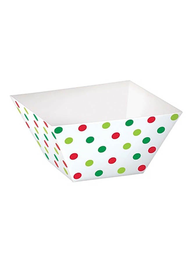 Amscan 24-Piece Christmas Square Bowl