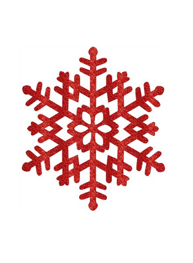 أمسكان قطعة زينة معلقة على شكل ندفة ثلج L