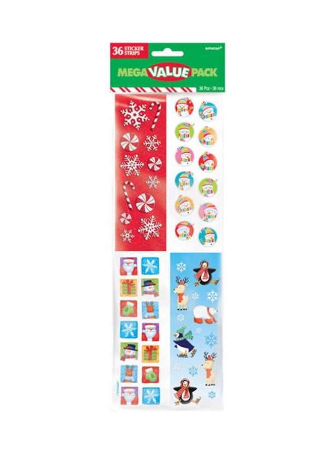 أمسكان شرائط لاصقة للكريسماس مكونة من 36 قطعة