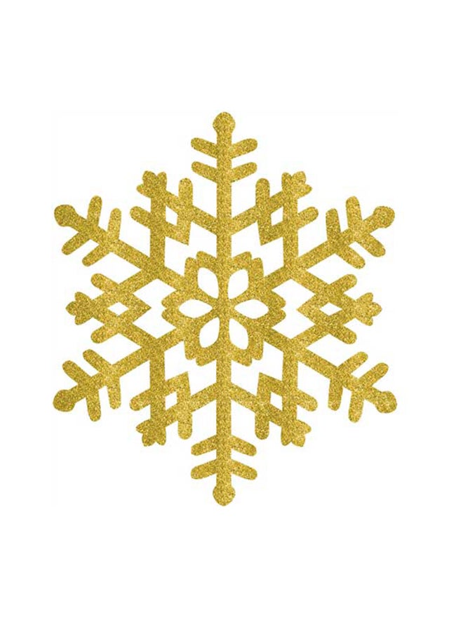 أمسكان قطعة زينة معلقة على شكل ندفة ثلج L