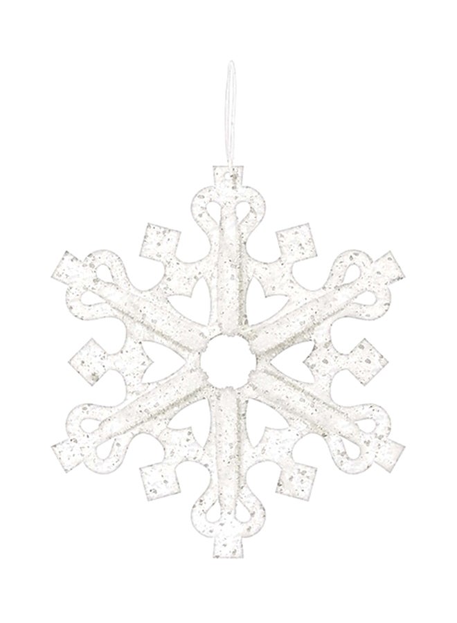 أمسكان زينة ندفات الثلج اللامعة ثلاثية الأبعاد