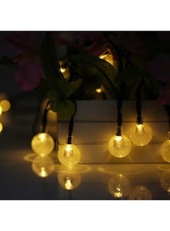 Solar Powered LED String Crystal Ball Lights Warm White 6.3meter - v1543408392/N18879736A_2