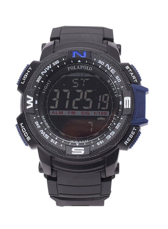 Men's Plastic Digital Wrist Watch P1514-D BLUE