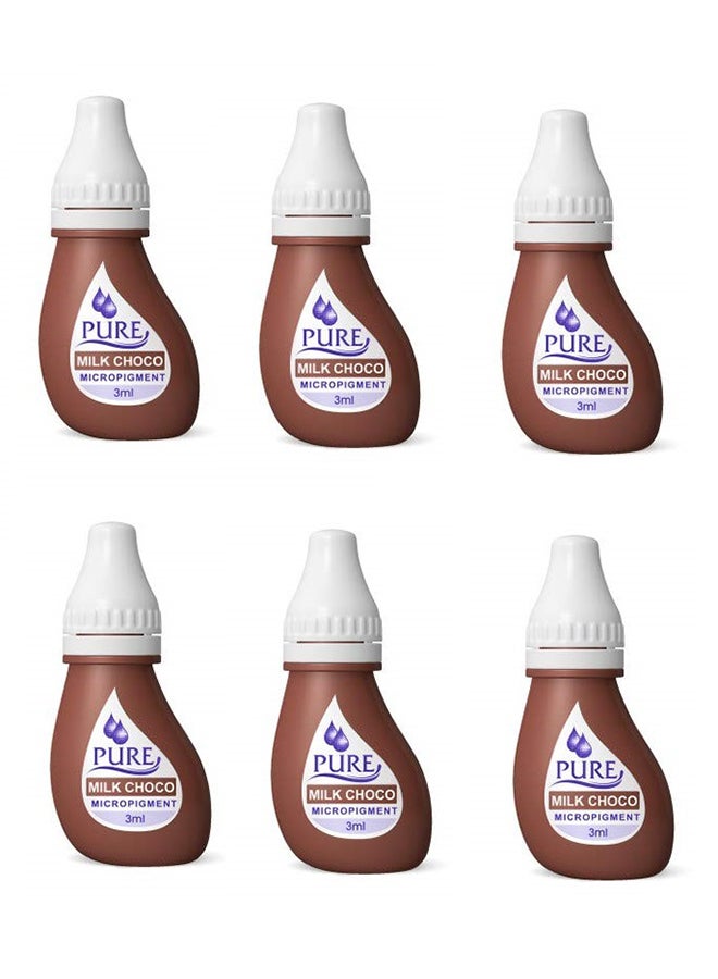 Biotouch 6-Piece Pure Makeup Micropigment Milk Chocolate  - Image 1