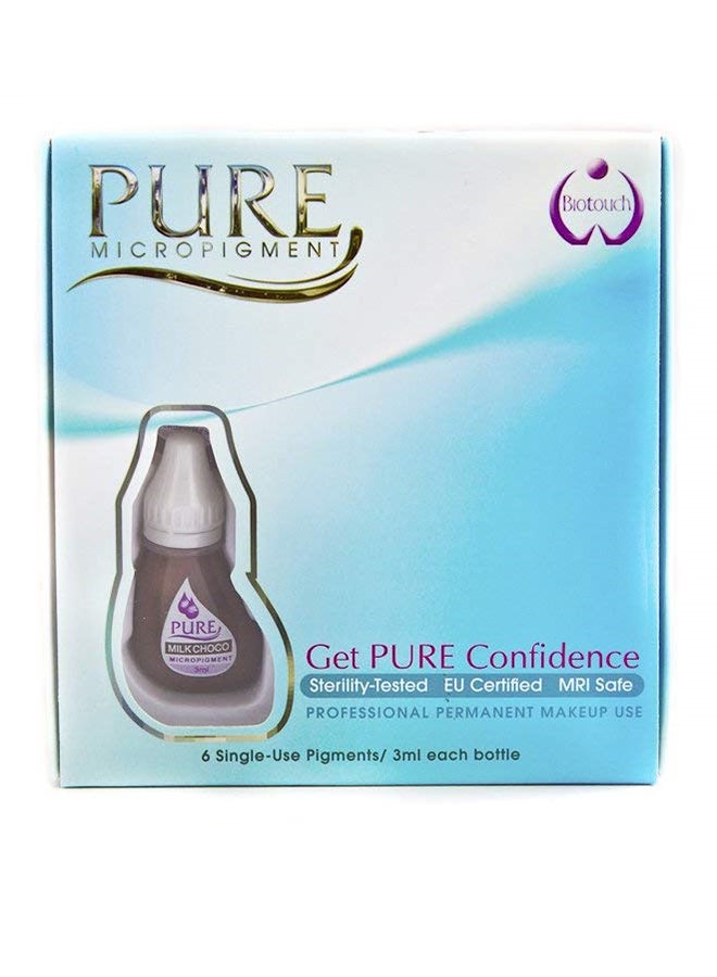 Biotouch 6-Piece Pure Makeup Micropigment Milk Chocolate  - Image 3