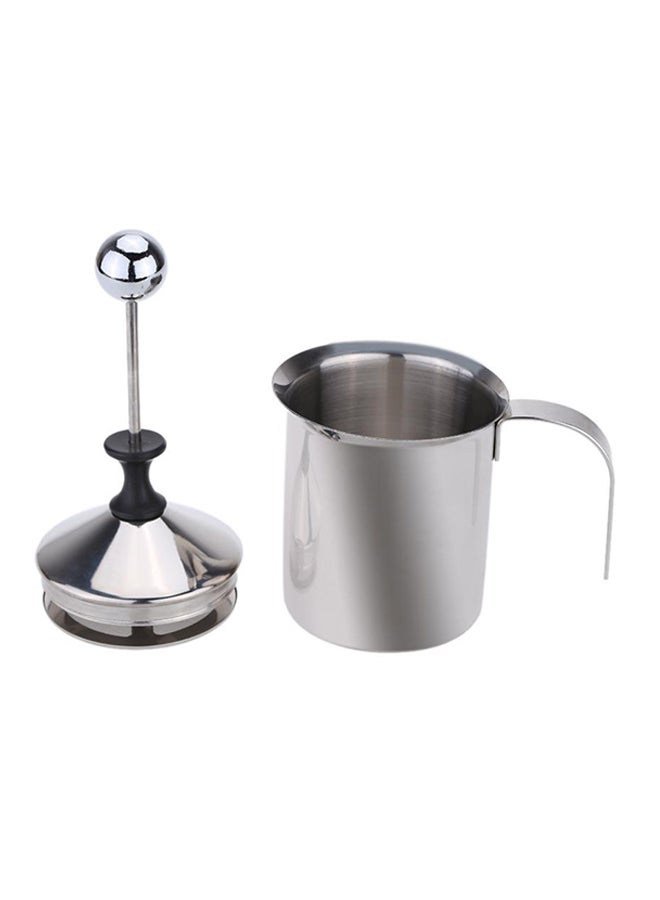 Generic DIY Stainless Steel Double Mesh Milk Foamer Silver 18x13x9cm  - Image 2