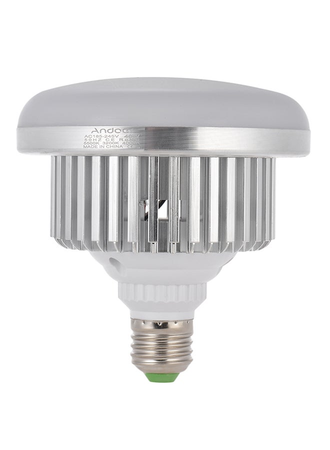 أندوير مصباح بلمبة LED فضي/أبيض - Image 1