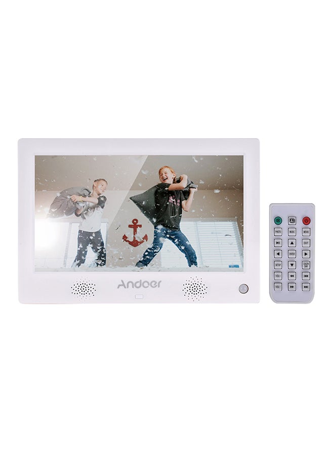 ANDOER LED Digital Photo Frame With Remote White  - Image 1