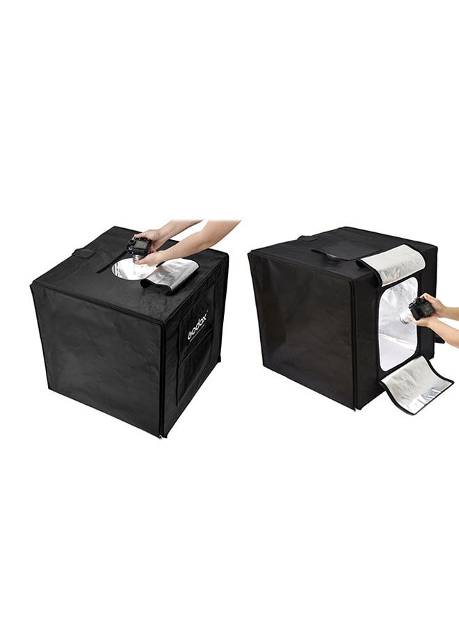 Godox - Mini Studio Photography Softbox Tent With 2 LED Light Board Set Black - Image 1