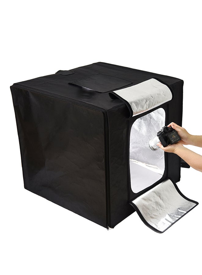 Godox - Mini Studio Photography Softbox Tent With 2 LED Light Board Set Black - Image 1