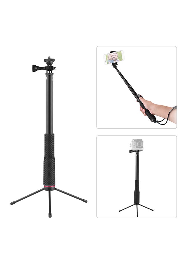 Multifunctional Selfie Stick Kit Pink/Black - Image 3