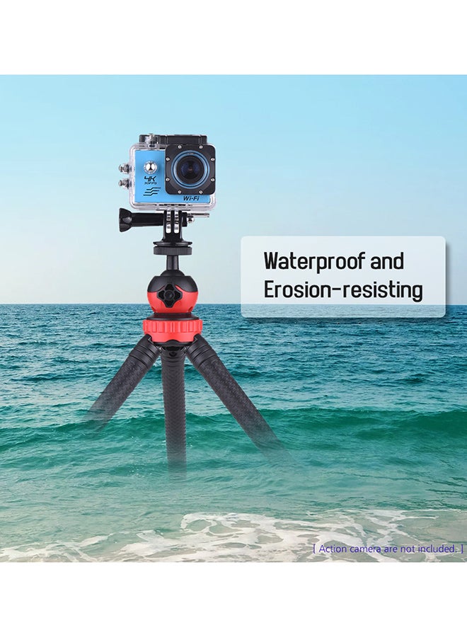 Mini Flexible Octopus Tripod Stand Kit Black/Red - Image 3